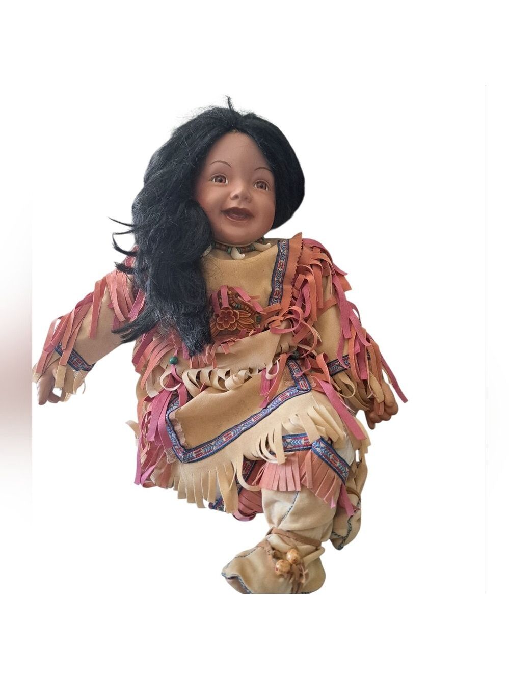VANESSA by VANESSA RICARDI Native American VTG porcelain doll collectible 23"